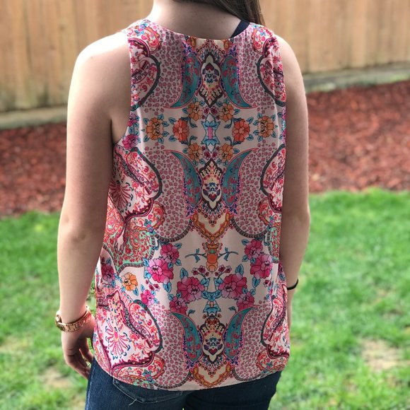 🌺🌺TABITHA WEBB Vibrant Career Tank Top🌺🌺 - Picture 3 of 5